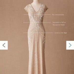 BHLDN plus size wedding event dress Sanders style